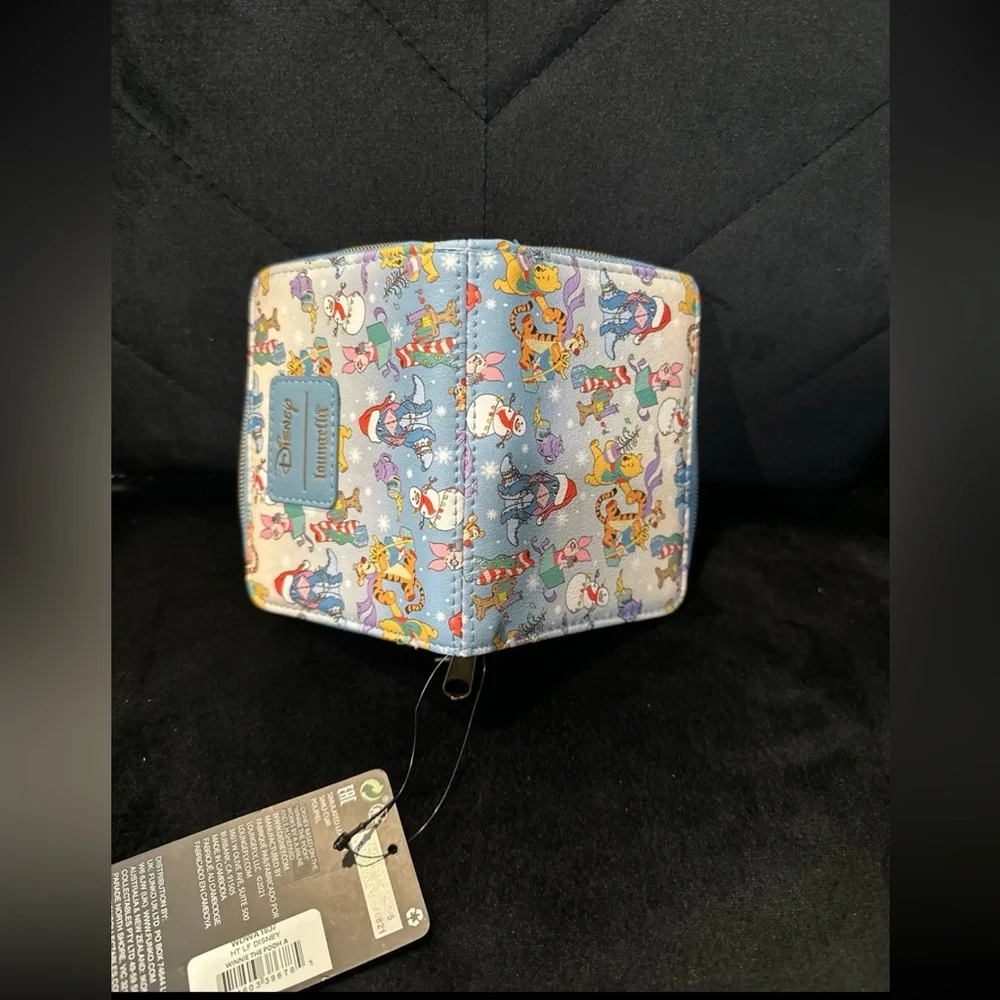 Loungefly Disney Winnie The Pooh Friends Holiday Mini Wallet